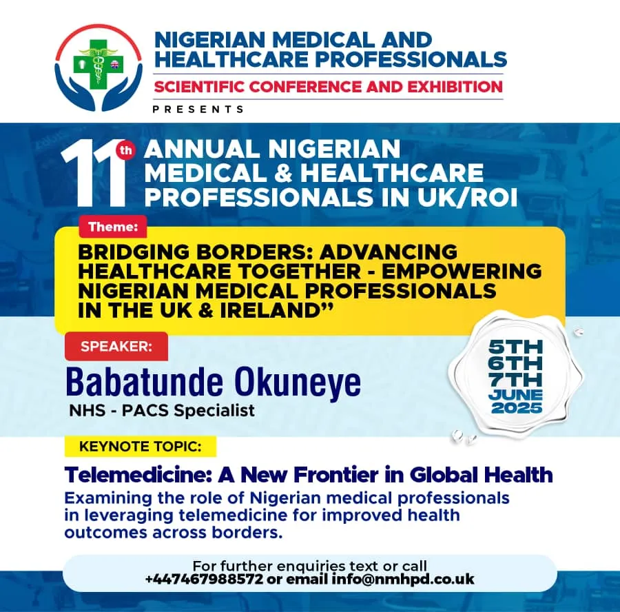 11th Annual Nigerian Medical and Healthcare Professionals Speakers 20257