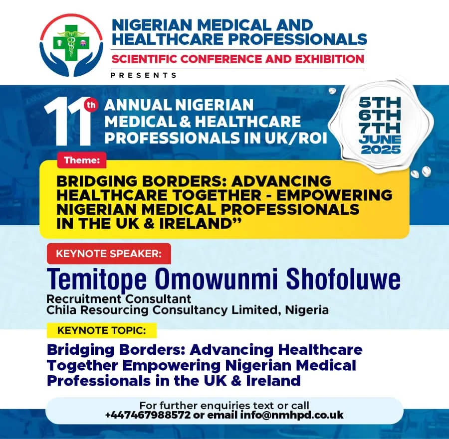 11th Annual Nigerian Medical and Healthcare Professionals Speakers 20258
