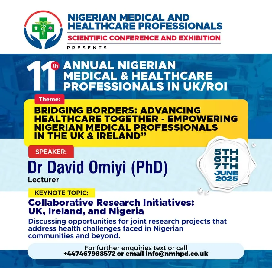 11th Annual Nigerian Medical and Healthcare Professionals Speakers 20259