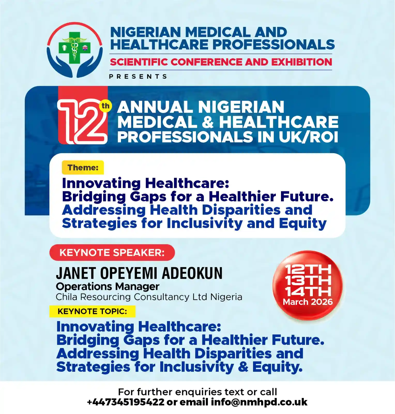12th Annual Nigerian Medical & Healthcare Professionals Speakers12