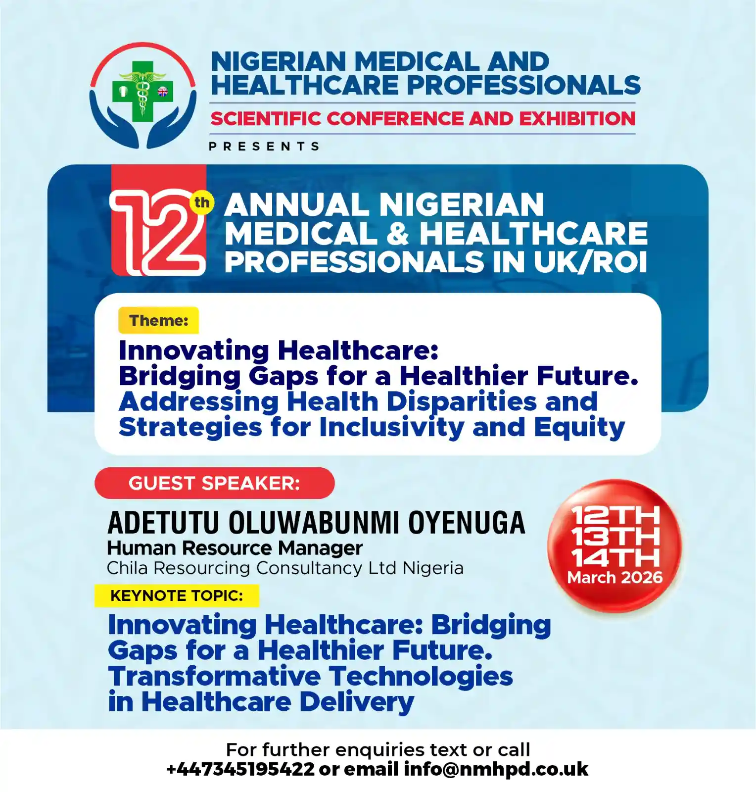 12th Annual Nigerian Medical & Healthcare Professionals Speakers2